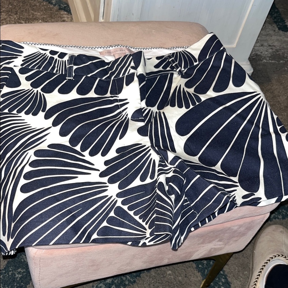 Saint Tropez West Navy and White Patterned Shorts